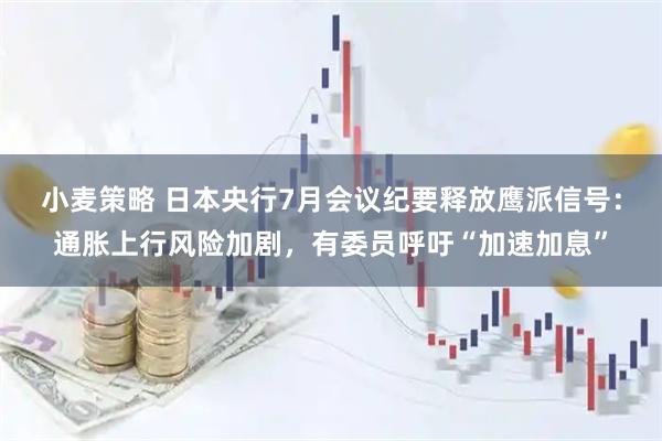 小麦策略 日本央行7月会议纪要释放鹰派信号：通胀上行风险加剧，有委员呼吁“加速加息”
